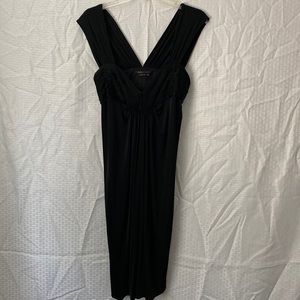Little black dress below the knee size M with wide straps